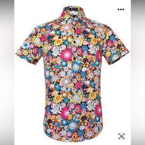 Mculivod brand floral button down size M